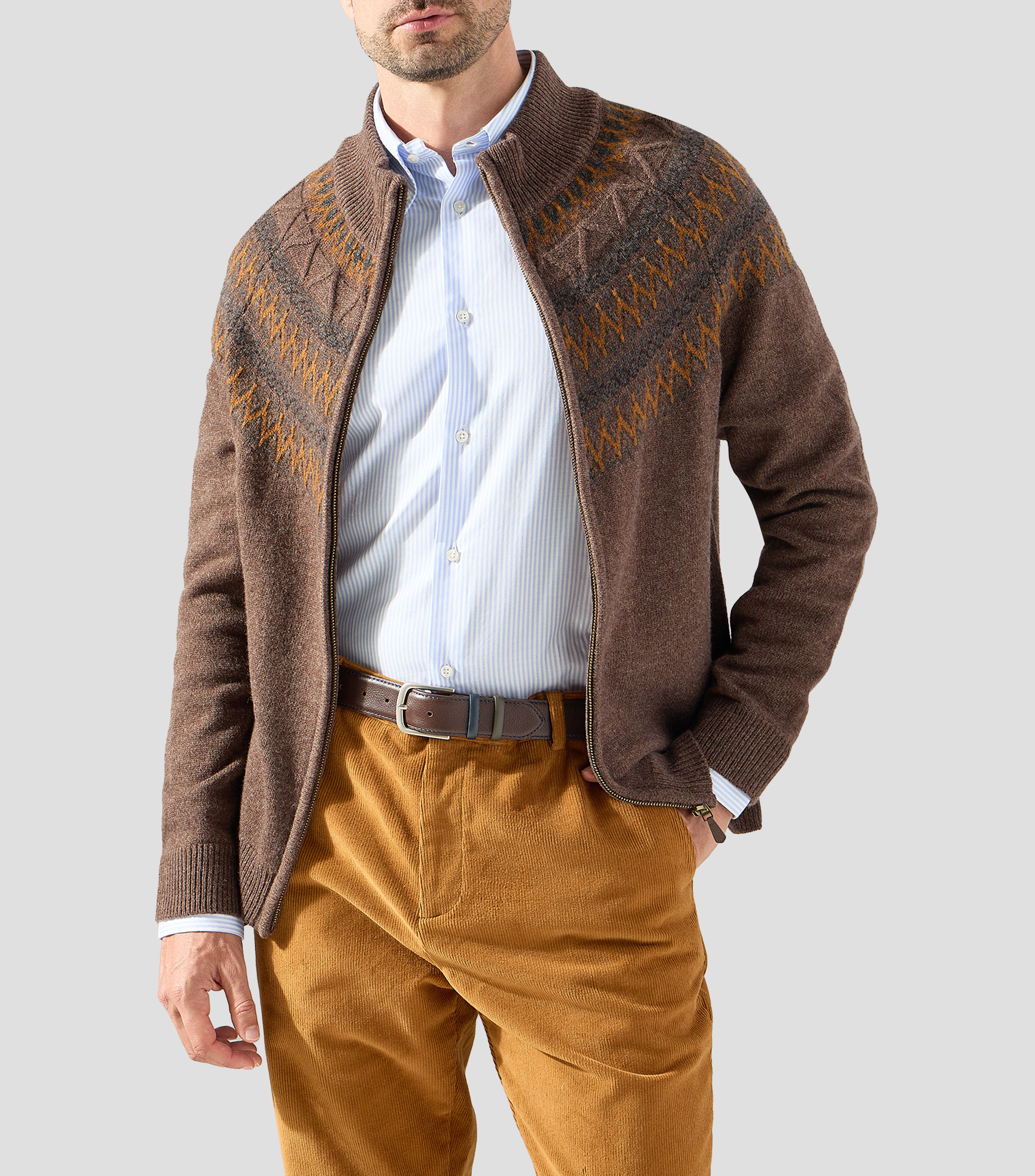 Suéter cuello redondo Hombre